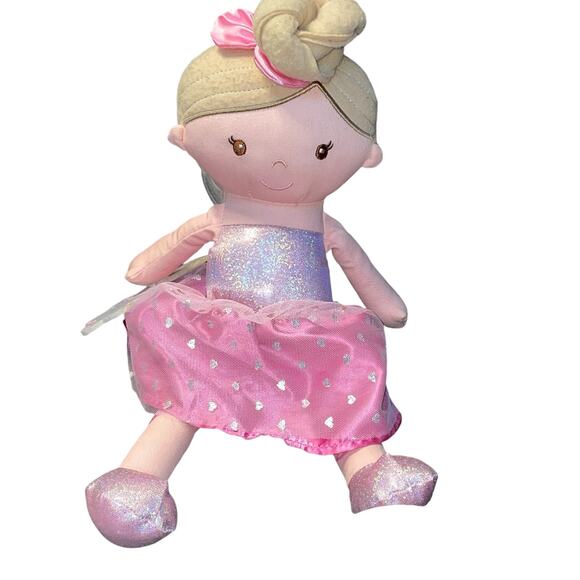 Linzy Toys Plush Rag Doll Princess Angel Wand Ballerina Sparkle Nursery Gift 15” - Picture 4 of 10